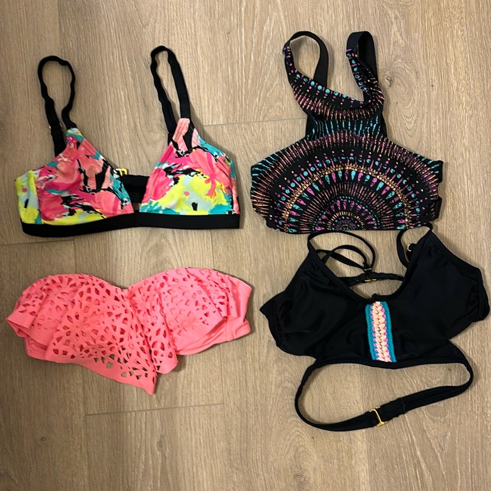 Bundle of 4 xhilaration swim tops